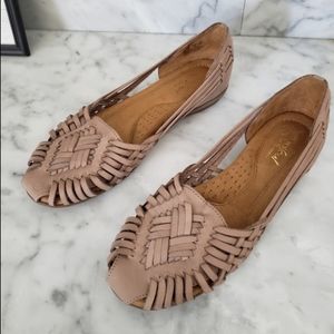 Natural Soul | Tan Huarache Flats Women's